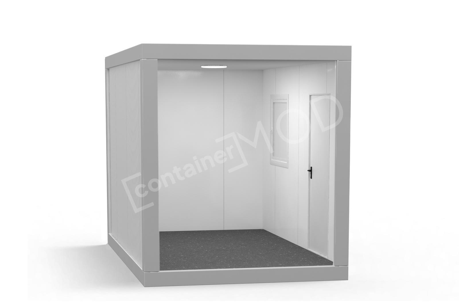 Container Santier 4m White Classic 1 Window ContainerMod