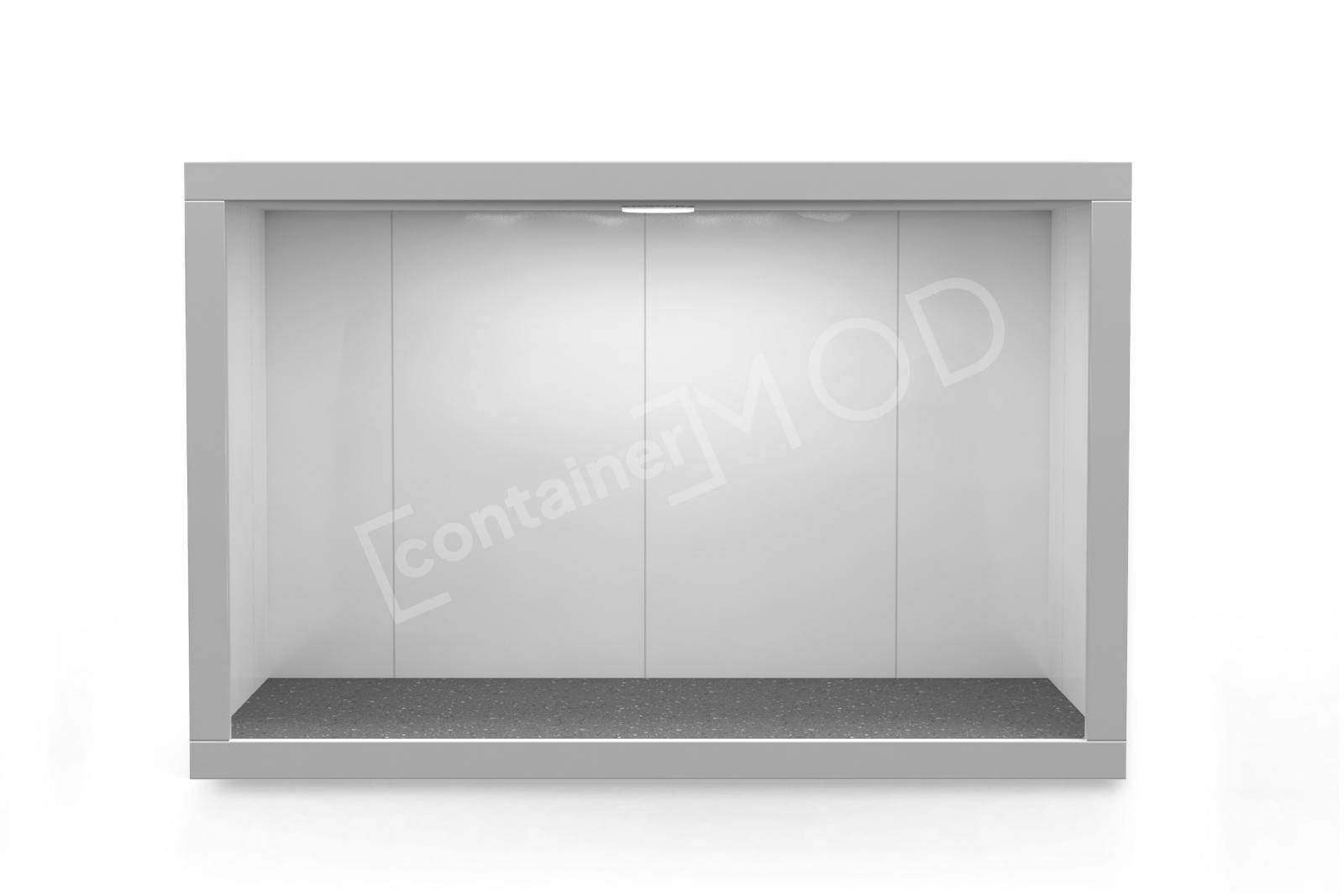 Container Santier 4m White Classic 1 Window ContainerMod