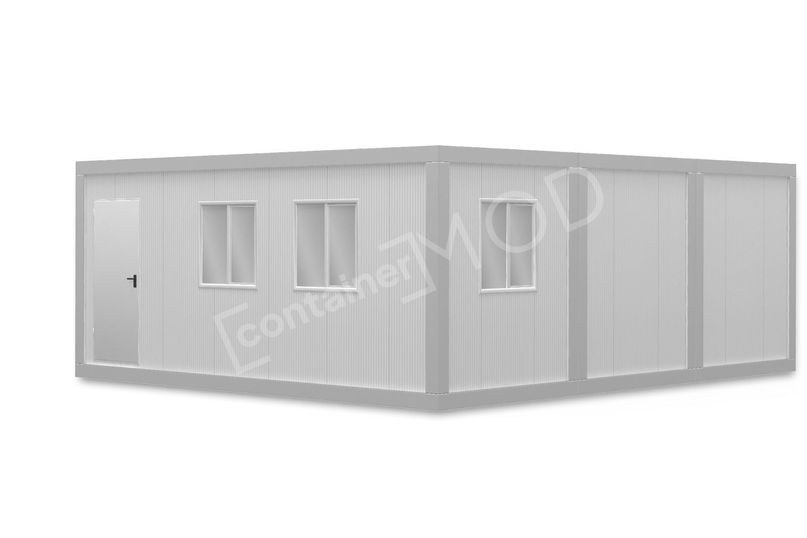 6x7.2m Modular Container 1 Door 3 Windows